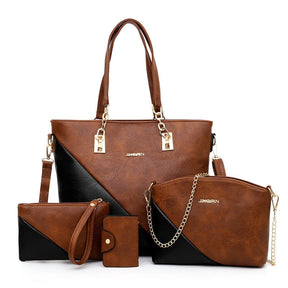 Conjunto de Bolsas em Couro Genevieve